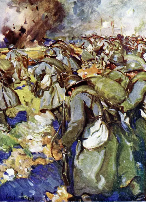 Framed Print : French army in action, Western Front, WW1 Framed Print : French army in action, Western Front, WW1