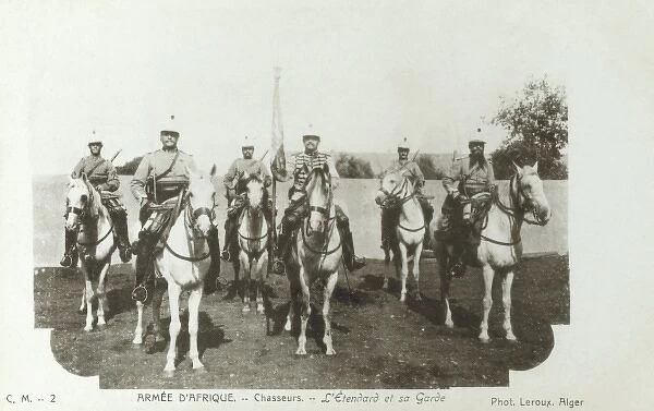 French Army in Africa - Cavalry with Standard