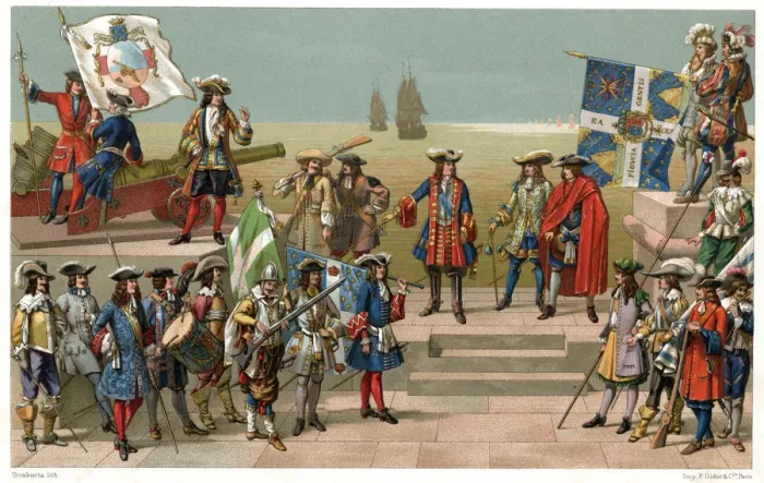 Framed Print : FRENCH ARMY DRESS / 17TH C Framed Print : FRENCH ARMY DRESS / 17TH C