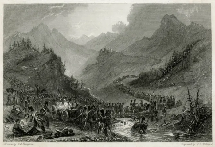 Framed Print : French army retreat from Arroyo de Molinos, 1811 Framed Print : French army retreat from Arroyo de Molinos, 1811