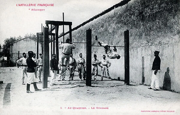 French Artillery Regiment in Training