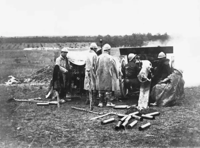 Framed Print : French Artillery WWI Framed Print : French Artillery WWI