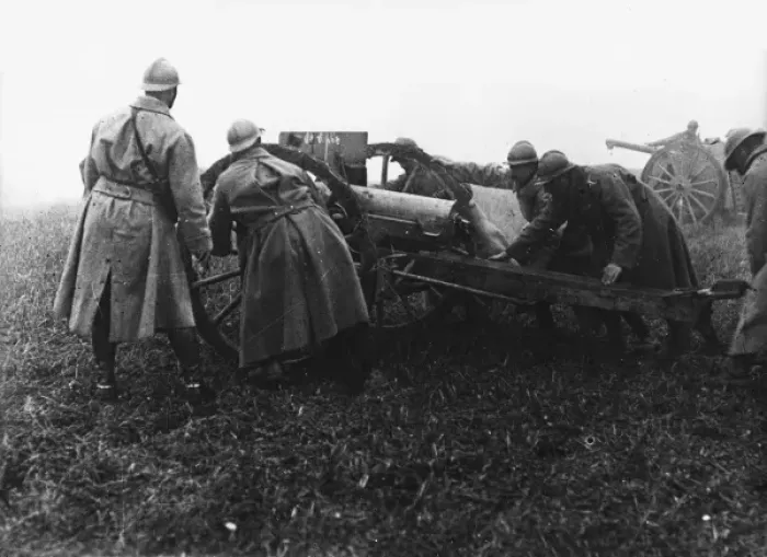 Framed Print : French artillery WWI Framed Print : French artillery WWI