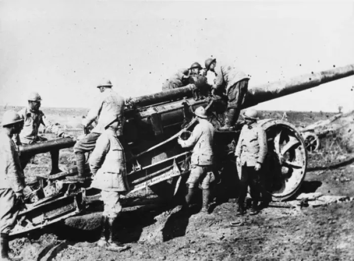 Framed Print : French artillery WWI Framed Print : French artillery WWI
