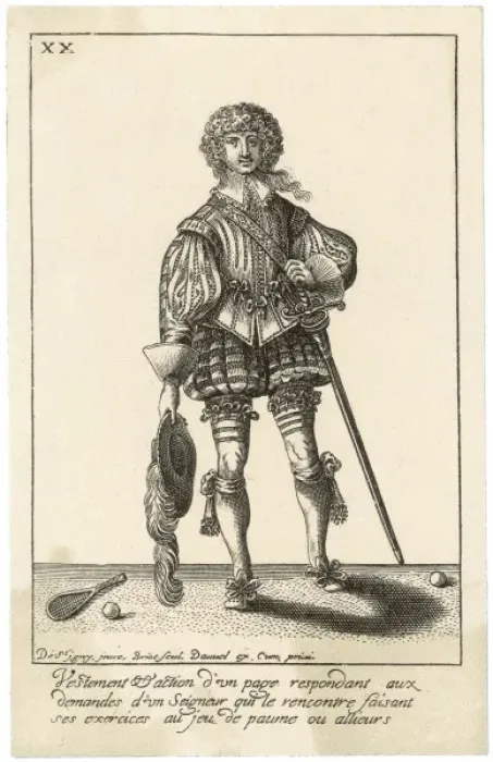 Framed Print : French Ball-Boy / 1629 Framed Print : French Ball-Boy / 1629