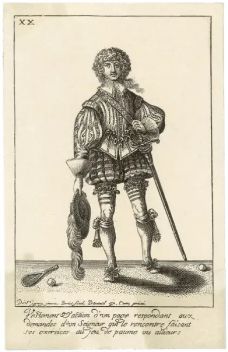 Framed Print : French Ball-Boy / 1629 Framed Print : French Ball-Boy / 1629