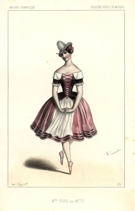 Framed Print : French ballet dancer Mlle. Sofia Fuoco in Betty, 1846 Framed Print : French ballet dancer Mlle. Sofia Fuoco in Betty, 1846