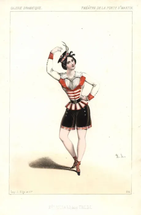 Framed Print : French ballet dancer Mlle. Zina Richard in Framed Print : French ballet dancer Mlle. Zina Richard in