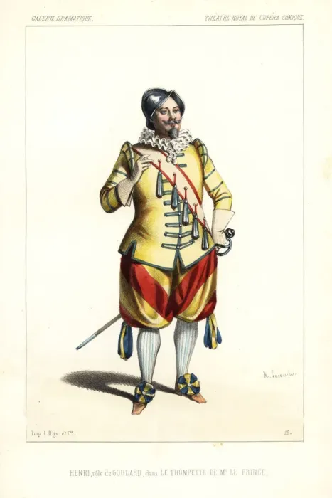 Framed Print : French baritone Louis Henry as Goulard in Framed Print : French baritone Louis Henry as Goulard in