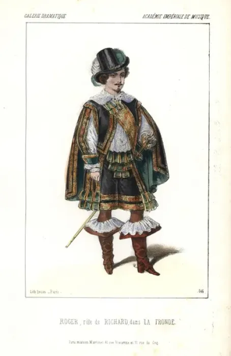 Framed Print : French bass opera singer Roger as Richard in Framed Print : French bass opera singer Roger as Richard in