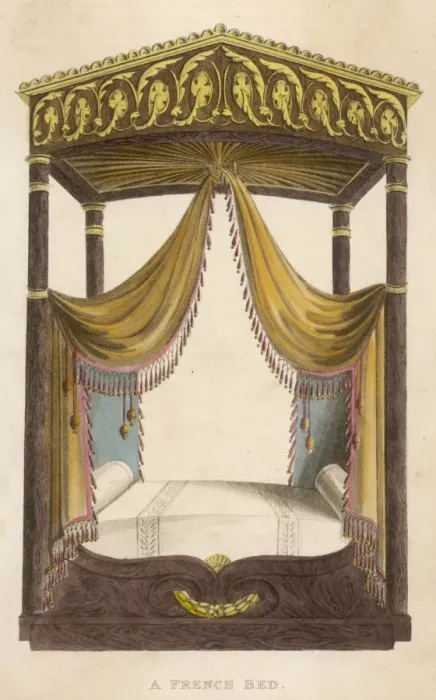 Framed Print : French Bed 1809