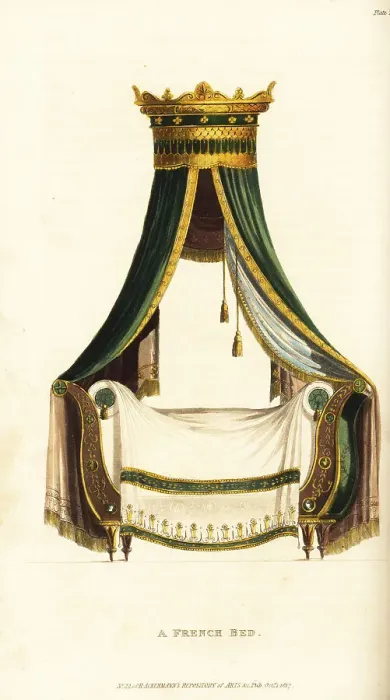 Framed Print : A French bed Framed Print : A French bed