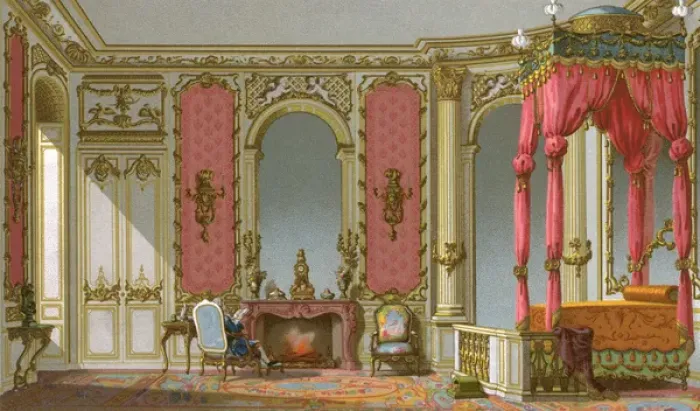 Framed Print : French Bedroom Framed Print : French Bedroom