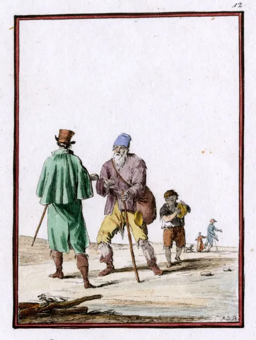 Framed Print : FRENCH BEGGAR 1820 Framed Print : FRENCH BEGGAR 1820