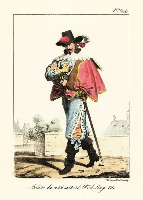 Framed Print : French bourgeois man during the reign of King Louis XIII Framed Print : French bourgeois man during the reign of King Louis XIII