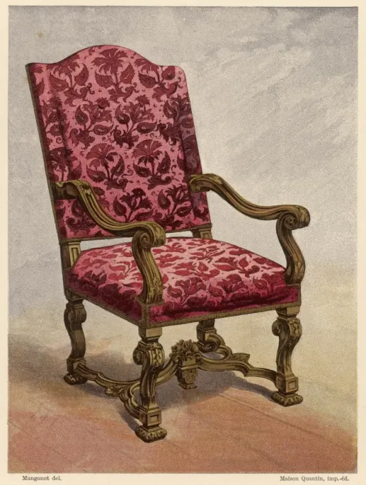 Framed Print : French C17 Armchair Framed Print : French C17 Armchair