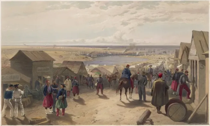 Framed Print : French Camp, Kamiesch Framed Print : French Camp, Kamiesch