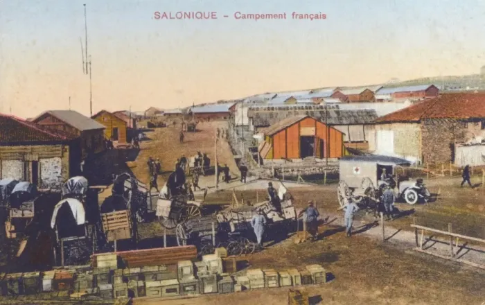 Framed Print : French camp - Thessaloniki Framed Print : French camp - Thessaloniki