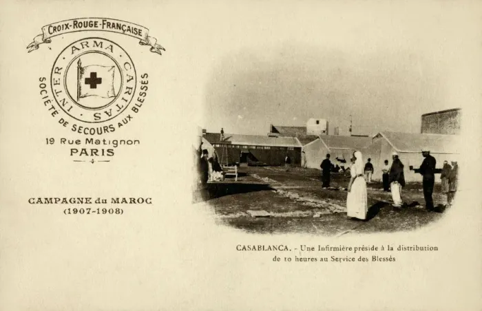 Framed Print : French Campaign in Morocco - Red Cross - Casablanca Hospital Framed Print : French Campaign in Morocco - Red Cross - Casablanca Hospital