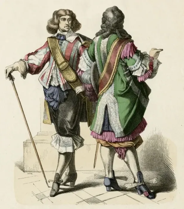 Framed Print : French Cavaliers 1680 Framed Print : French Cavaliers 1680