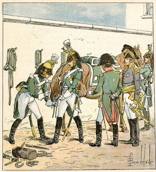 French Cavalry inspection