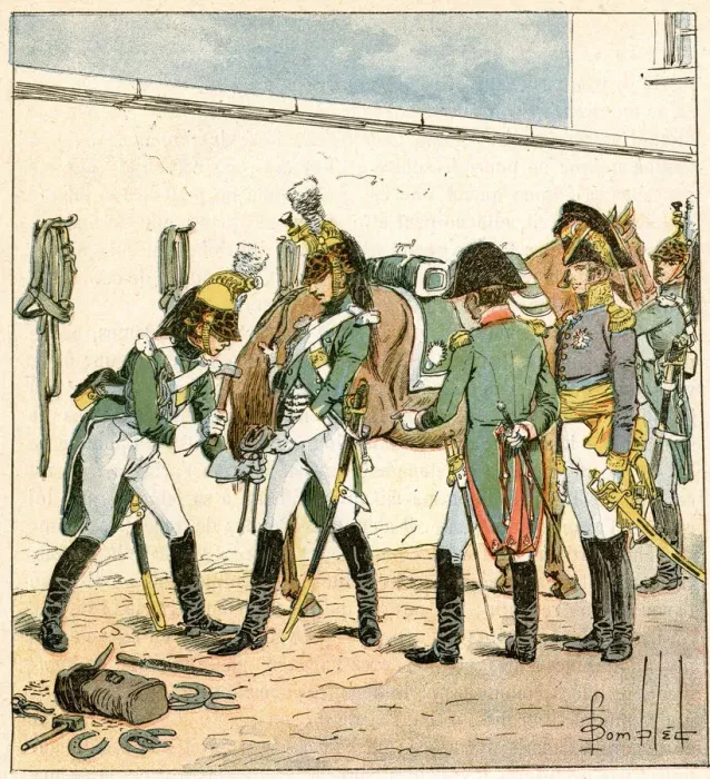 Framed Print : French Cavalry inspection Framed Print : French Cavalry inspection