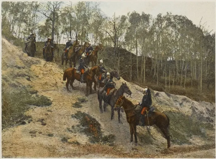 Framed Print : French Cavalry Patrol Framed Print : French Cavalry Patrol