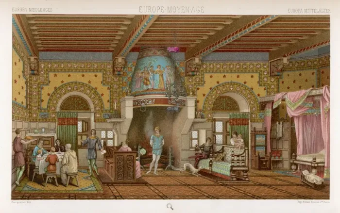 Framed Print : French Chateau Interior Framed Print : French Chateau Interior