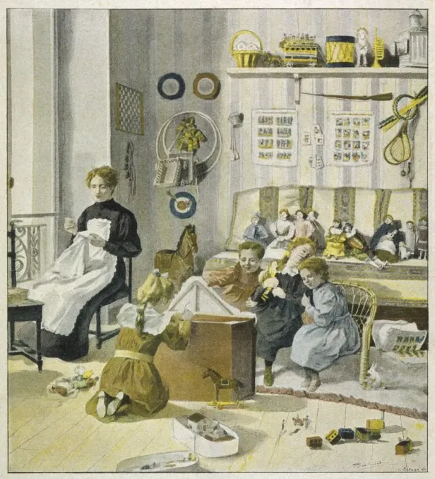 Framed Print : FRENCH CHILDREN / NURSERY Framed Print : FRENCH CHILDREN / NURSERY