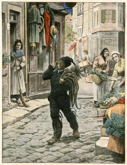 Framed Print : FRENCH CHIMNEYSWEEP Framed Print : FRENCH CHIMNEYSWEEP