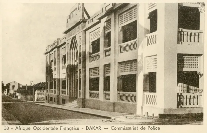 Framed Print : French Colonial Art Deco African Architecture - Dakar Framed Print : French Colonial Art Deco African Architecture - Dakar