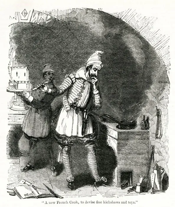 Framed Print : French cook engaged for a special Elizabethan feast Framed Print : French cook engaged for a special Elizabethan feast