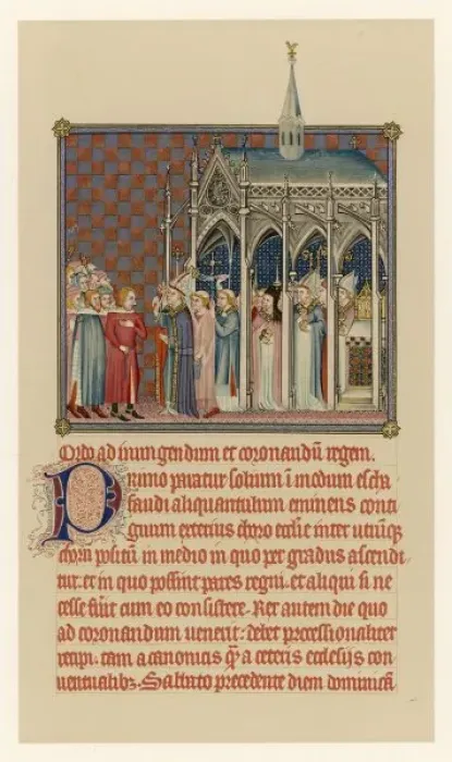 Framed Print : French Coronation 1365