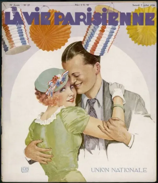 Framed Print : French Couple Dancing Framed Print : French Couple Dancing