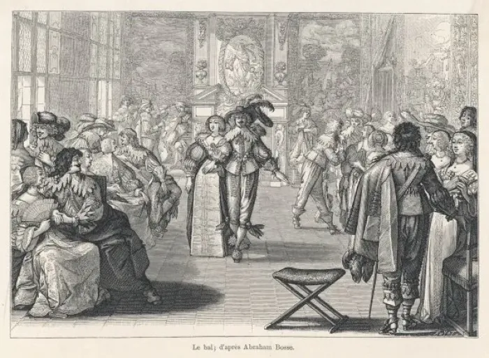 Framed Print : French Court Ball 17C Framed Print : French Court Ball 17C