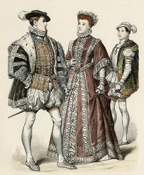 French Court Dress C16Th