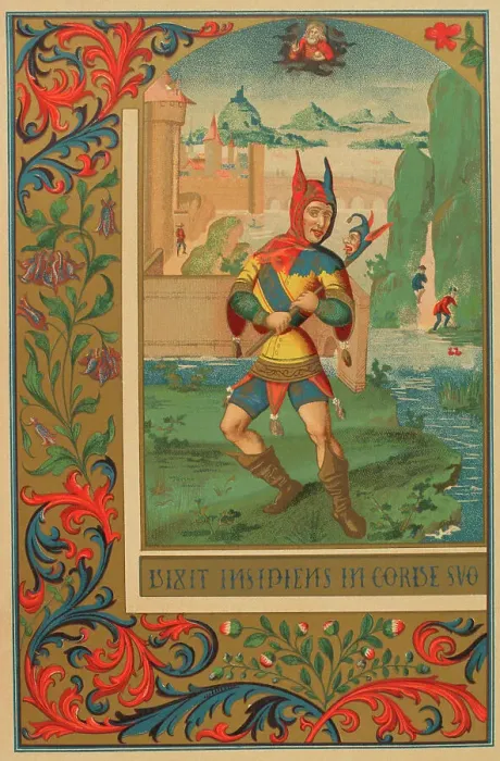 Framed Print : French court-fool in the 15th century Framed Print : French court-fool in the 15th century