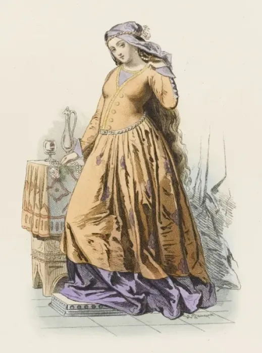 Framed Print : French Court Lady Framed Print : French Court Lady