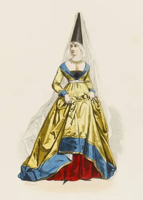 Framed Print : French Court Lady C15 Framed Print : French Court Lady C15