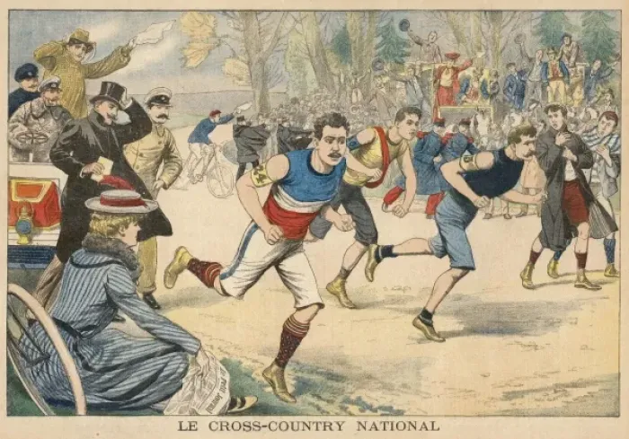 Framed Print : French cross-country race at Saint Cloud Framed Print : French cross-country race at Saint Cloud