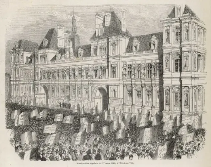 Framed Print : French Demo 1848 Framed Print : French Demo 1848