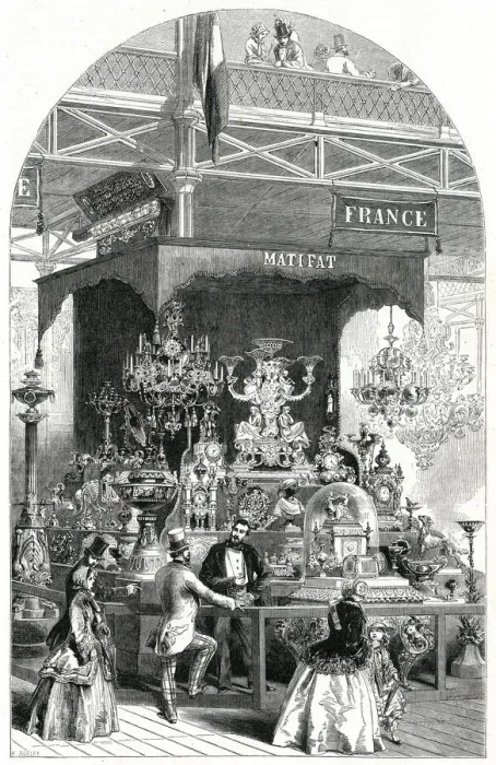 Framed Print : French department at The Great Exhibition 1851 Framed Print : French department at The Great Exhibition 1851