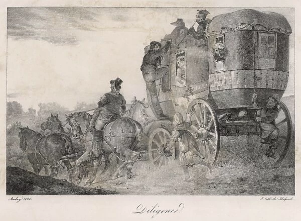 French Diligence  /  1823