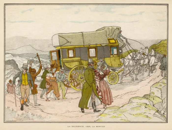 Framed Print : French Diligence