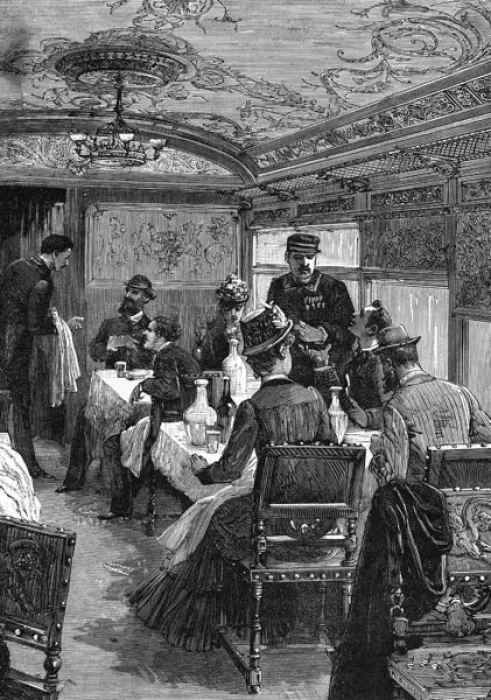 Framed Print : French Dining Car Framed Print : French Dining Car