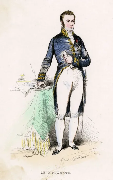 Framed Print : A FRENCH DIPLOMAT, 1850 Framed Print : A FRENCH DIPLOMAT, 1850