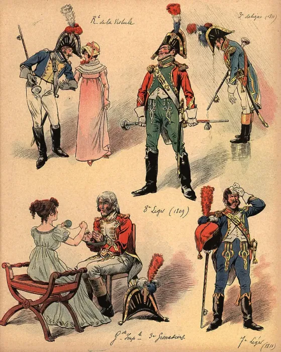 Framed Print : French Drum Majors Framed Print : French Drum Majors