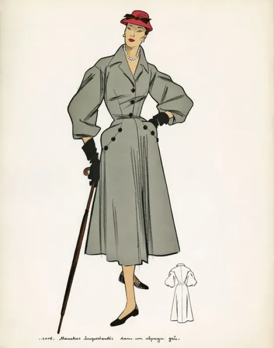 Framed Print : French Fashions - 1950s Framed Print : French Fashions - 1950s