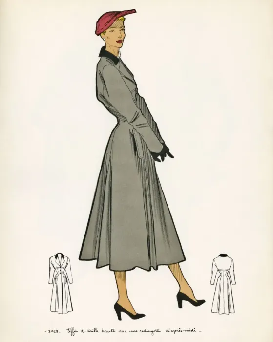 Framed Print : French Fashions - 1950s Framed Print : French Fashions - 1950s
