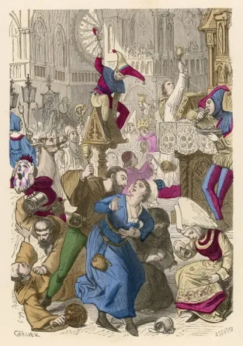 Framed Print : French Fete Des Fous Framed Print : French Fete Des Fous